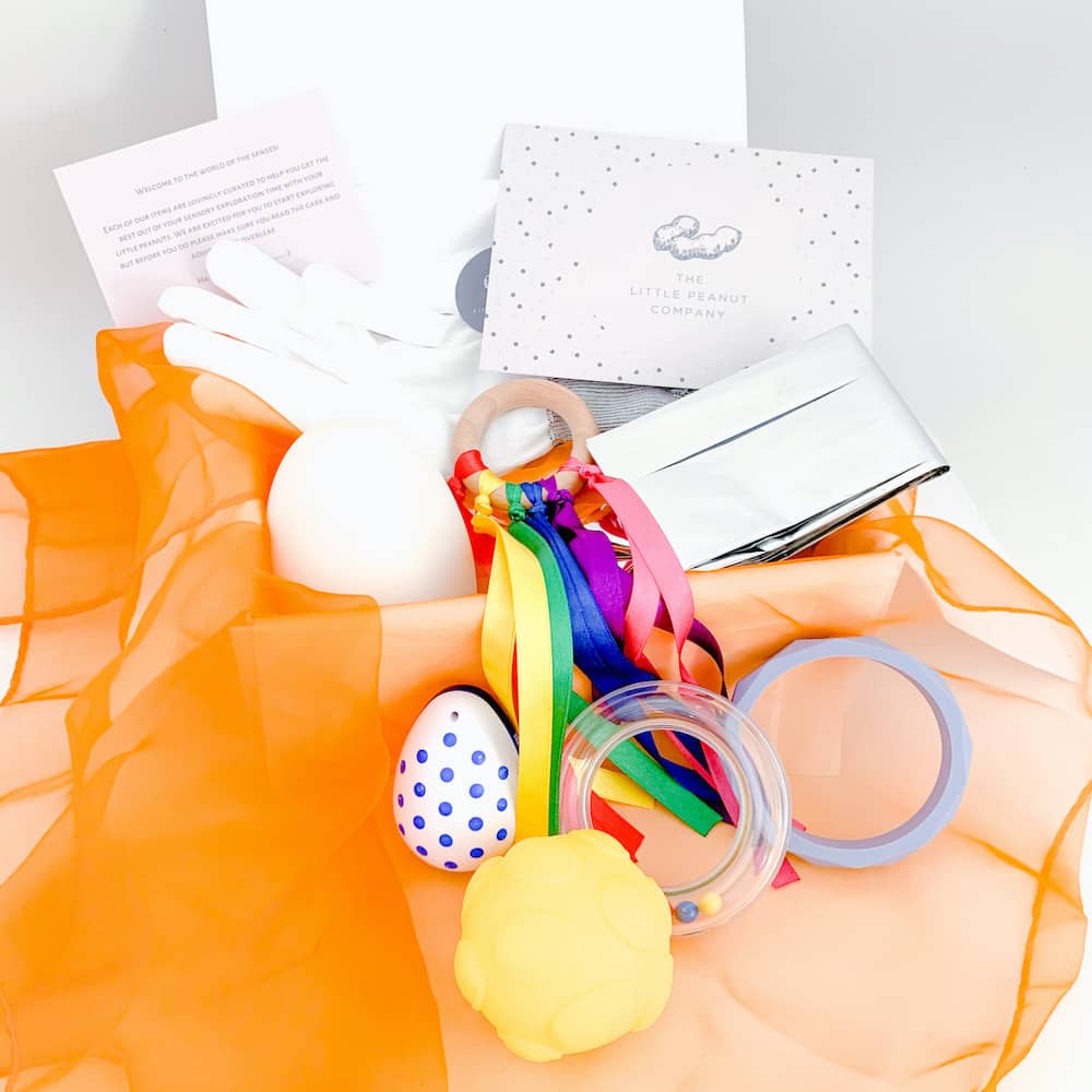 Girls Sensory Box for Newborn Babies Option to come beautifully gift wrapped Baby Girls Baby Sensory Gift Set