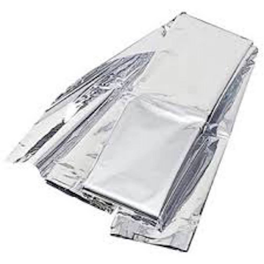 silver foil emergency space baby sensory blanket